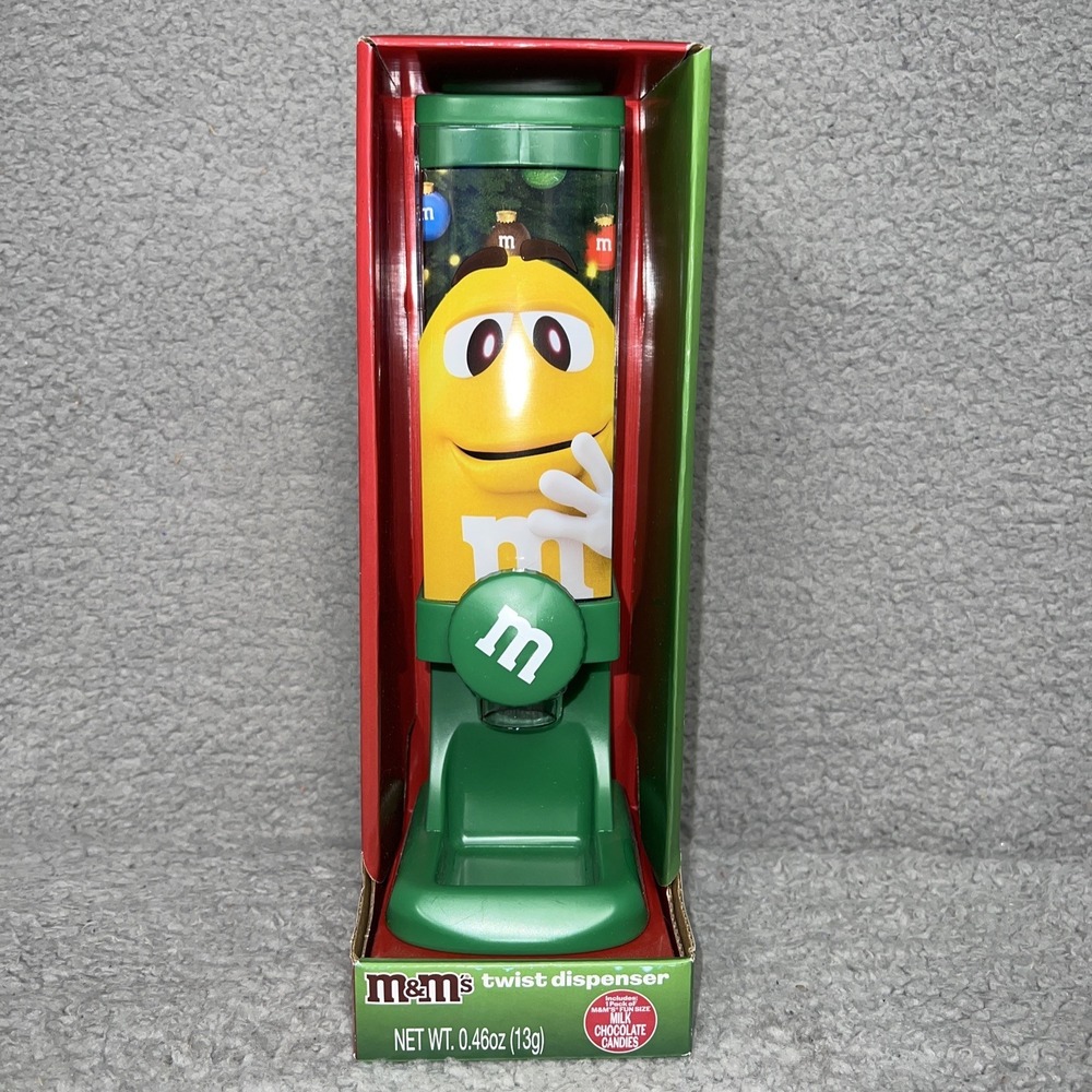 NIB‎ M&M's Yellow Chocolate Candies Twist Dispenser Style Holiday CandyRific